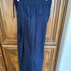 Mauve Navy Palazzo Pants